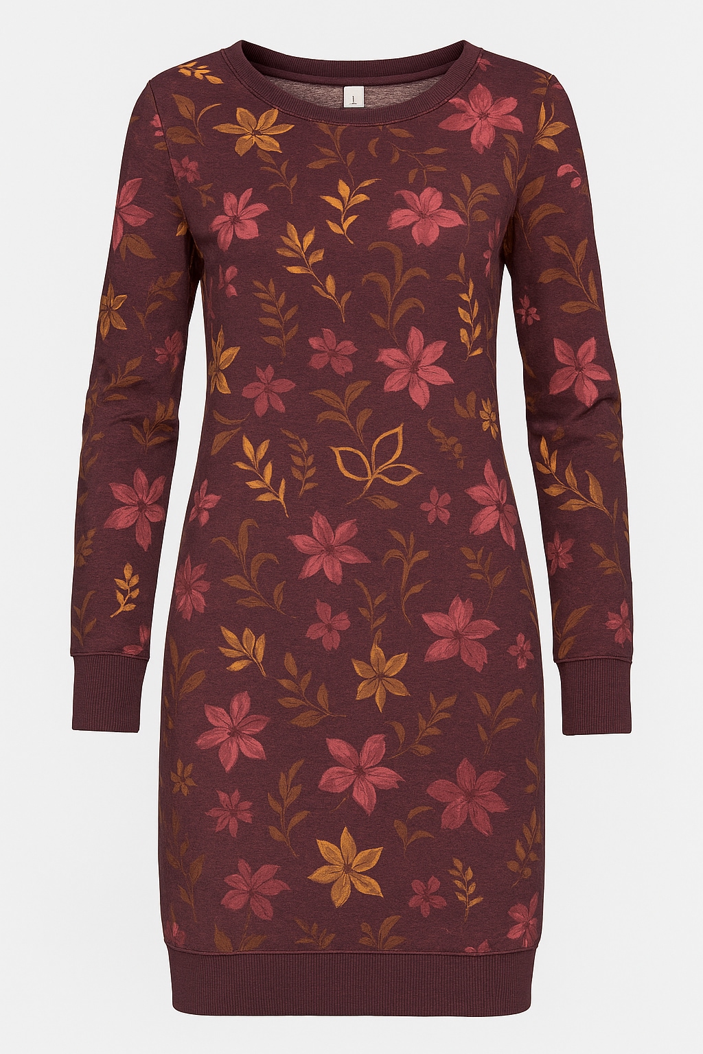 Ragwear Sweatkleid »MENITA FLOWERS O« Eingrifftaschen