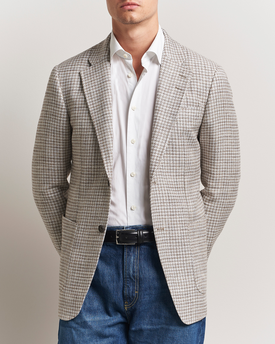 Tiger of Sweden Justin Viscose/Linen Pepita Blazer Tehina