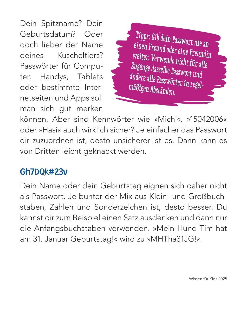 Wissen Kids Tagesabreißkalender 2025