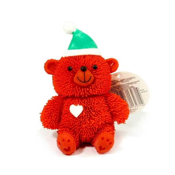 2stk Stressball med LED / Klemmeball – Teddybjørn