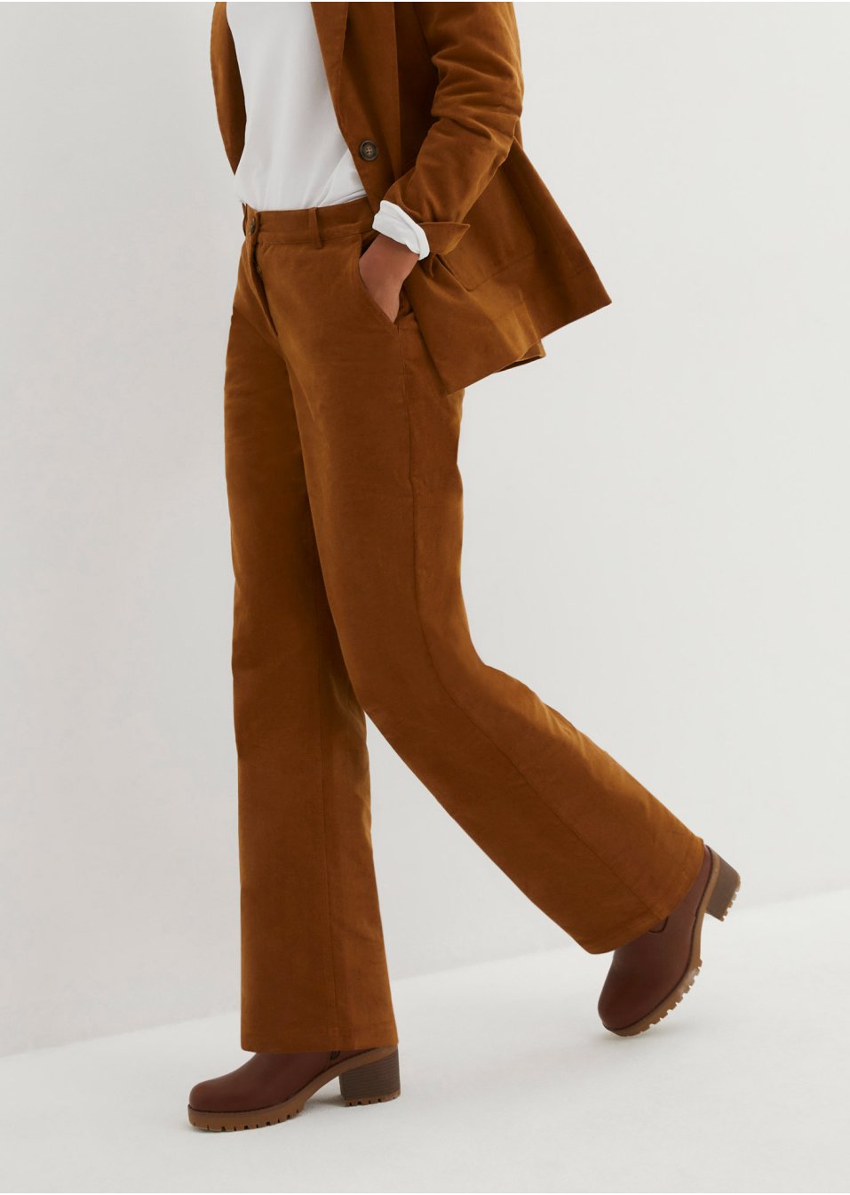 Pantalon velours côtelé style Marlène