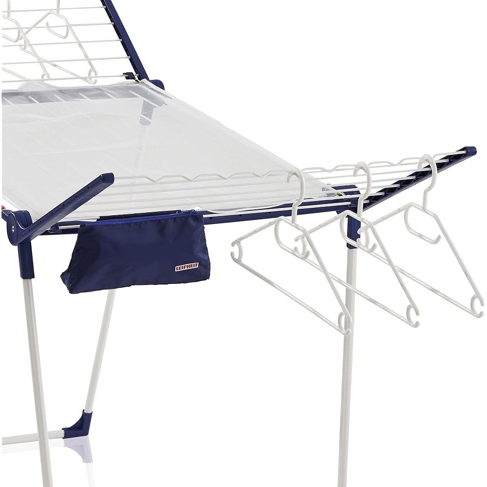 Leifheit Pegasus 200 Gullwing Égouttoir à Linge Blanc/Bleu : Cuisine et Maison