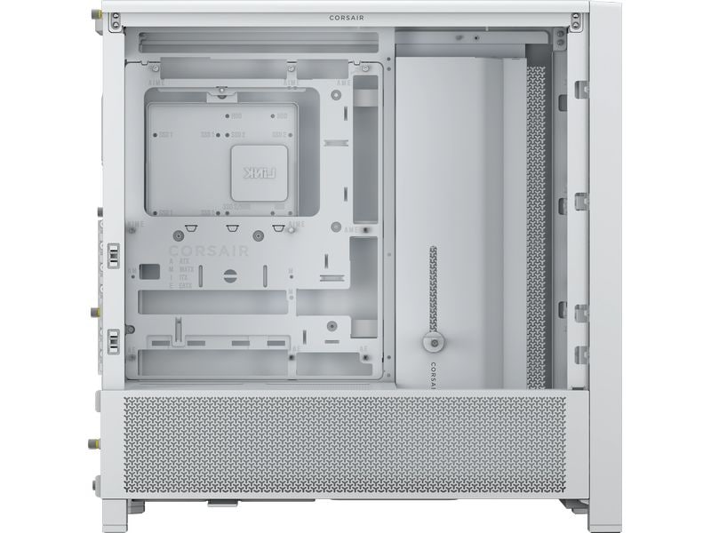 Corsair PC-Gehäuse Frame 4000D Weiss Midi Tower-Gehäuse mit Seitenfenster