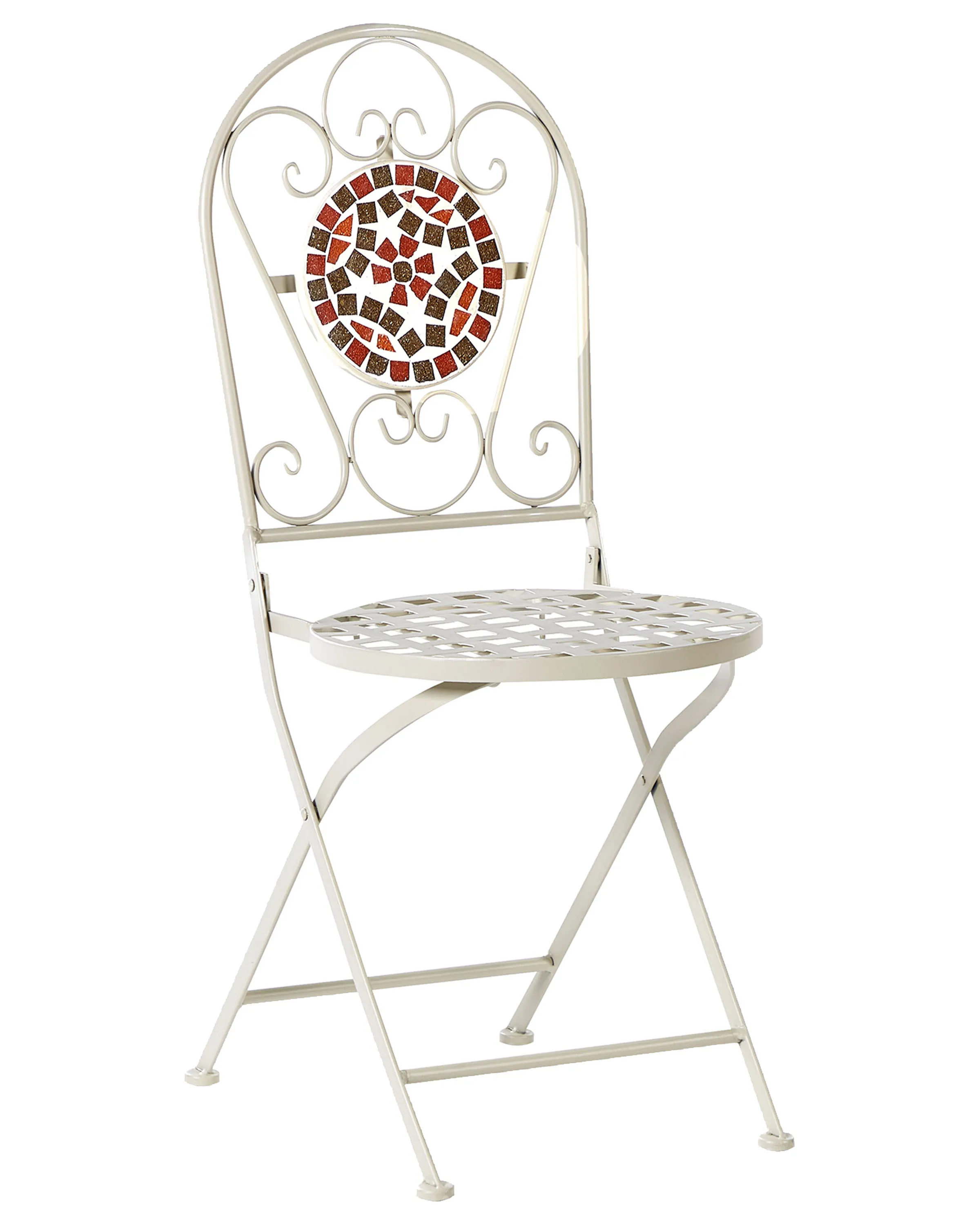 Set van 2 tuinstoelen SPELLO Metaal Wit