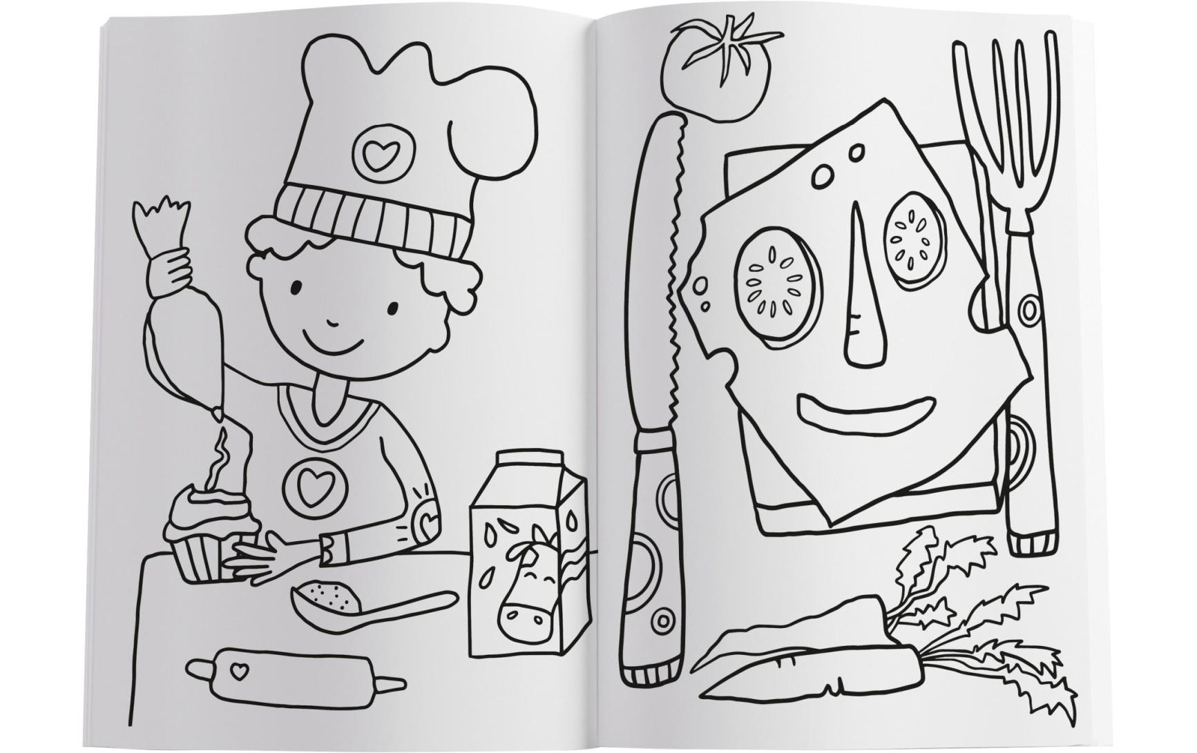 Malbuch Mein Abenteuer Leben 64 Seiten, FSCMalbuch für Kinder