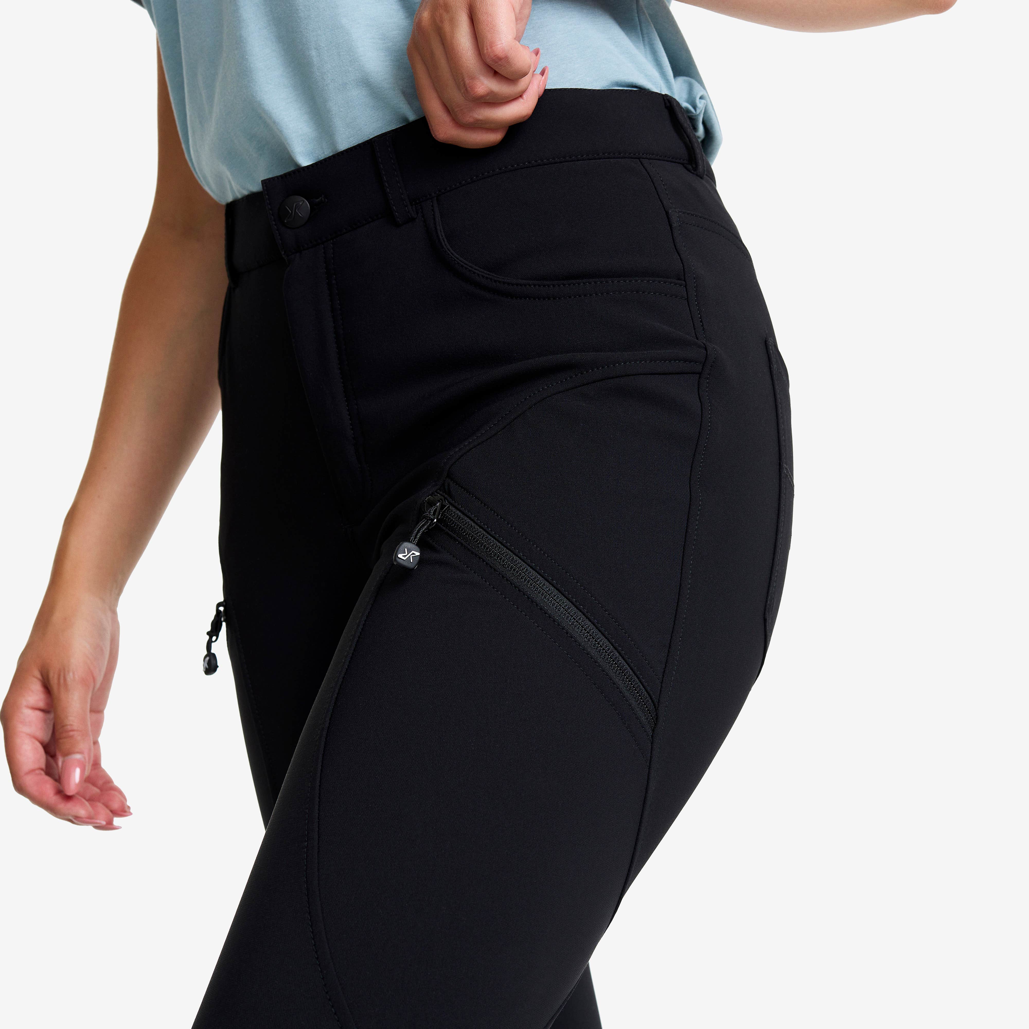 Bouncer Highwaist Jeans Dame Black