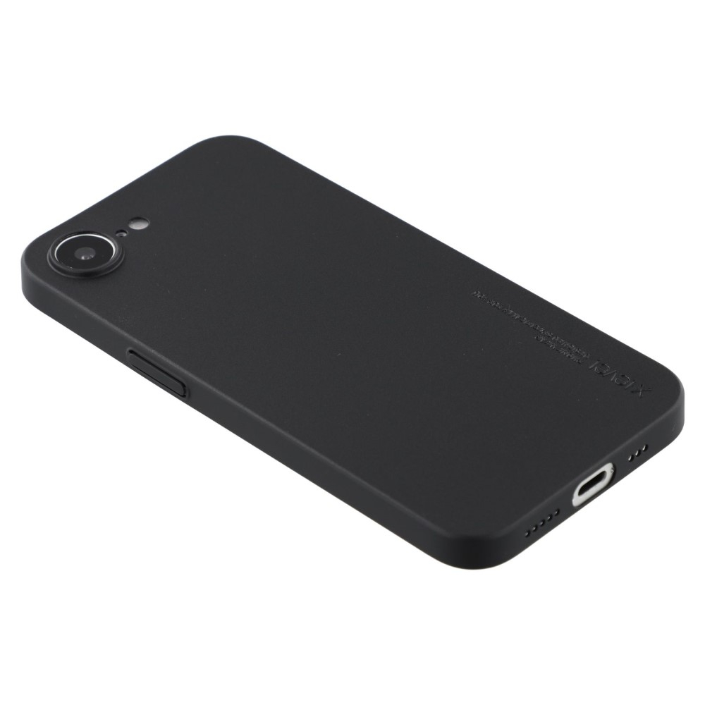 iPhone 16e Gummi Case Hülle Ultra Thin - Schwarz