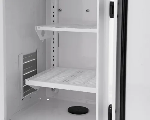 DELTACO - Kabinet - kompakt - låsbar, IP55 - pælmonterbar, vægmonterbar - hvid - 6U