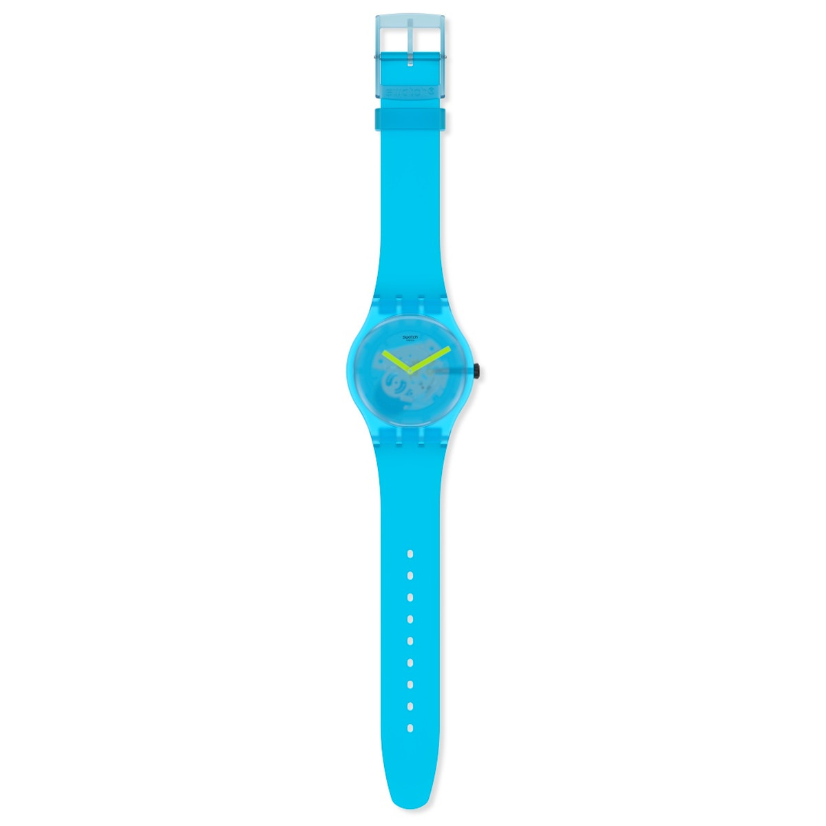 Montre Swatch mixte plastique silicone bleu