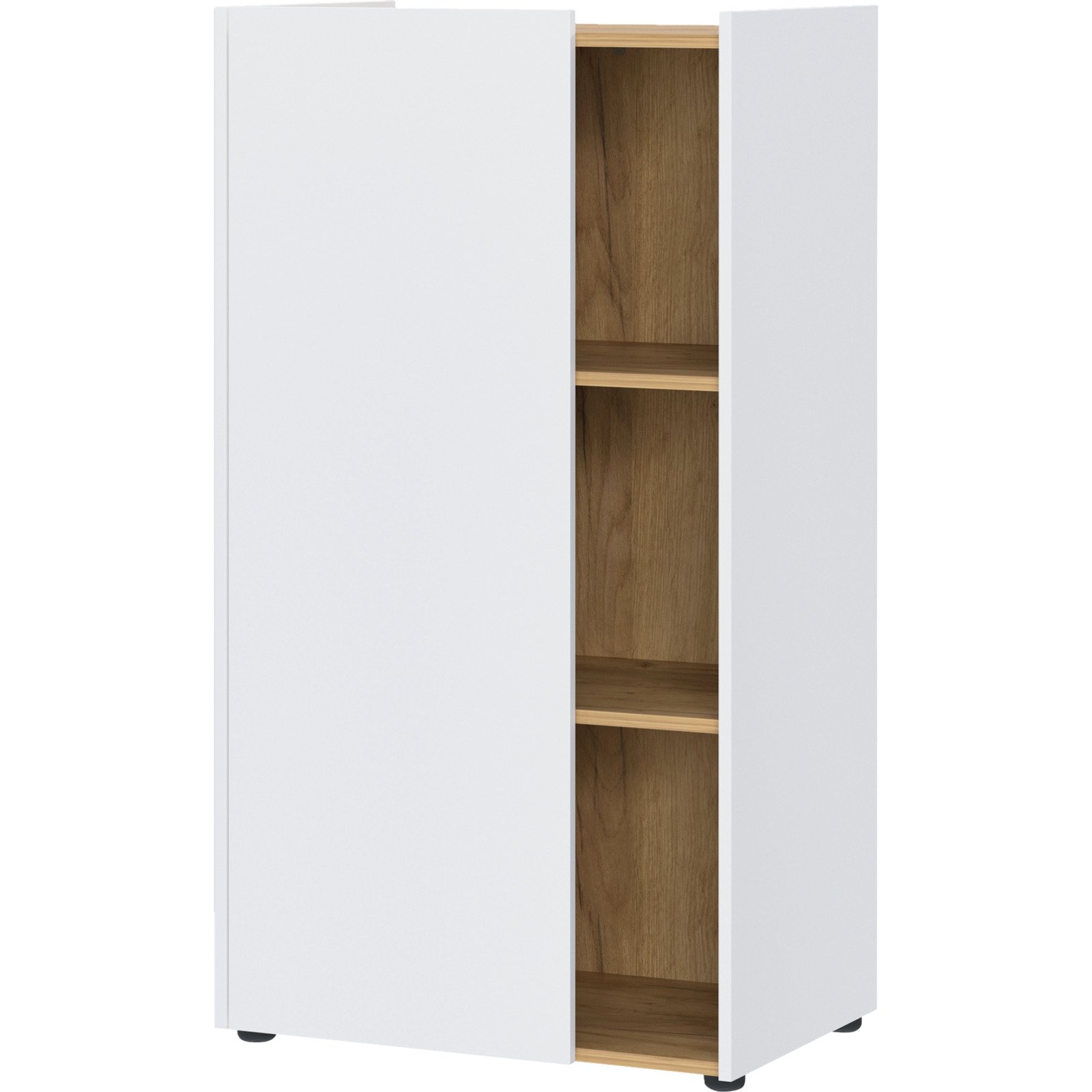 Aktenschrank Hasselt Dekor weiss/Eiche 62 x 115 x 42 cm