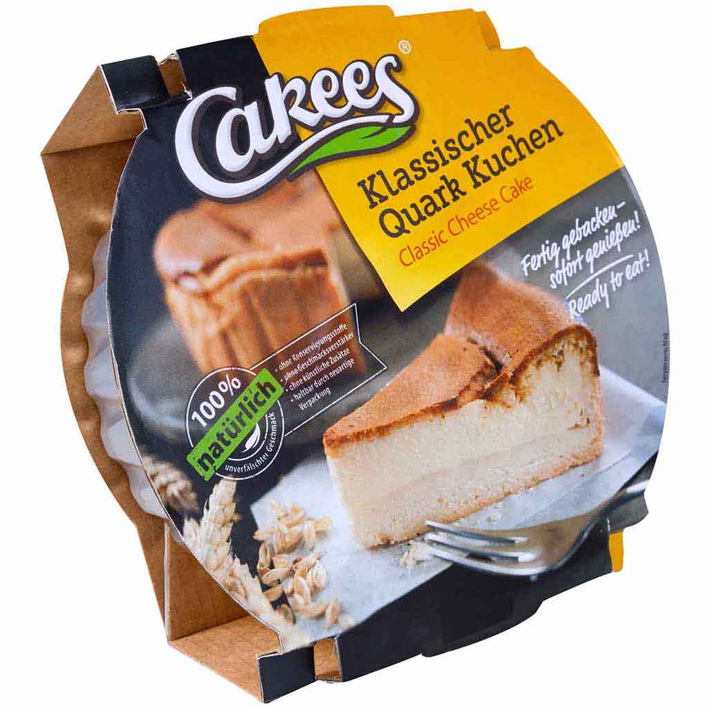 Cakees Klassischer Quark Kuchen 450g MHD:26.4.25