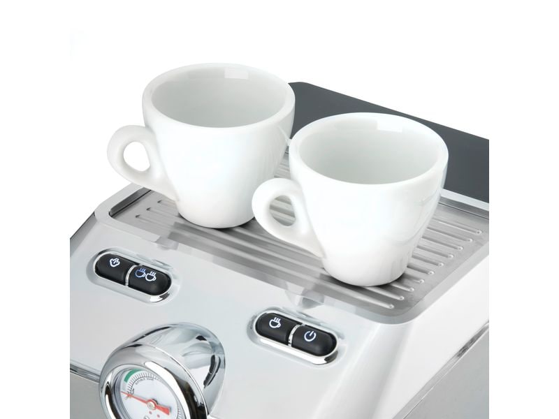 Caso Siebträgermaschine Espresso Gourmet Silber Design Siebträgermaschine