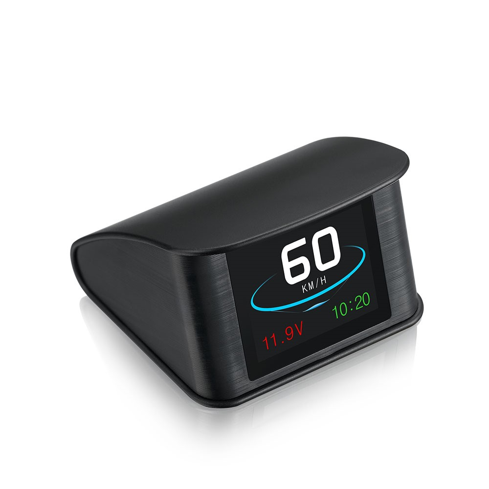 Digitale Auto Geschwindigkeitsanzeige KFZ GPS Tachometer mit LCD Display für Zigarettenanzünder - Schwarz