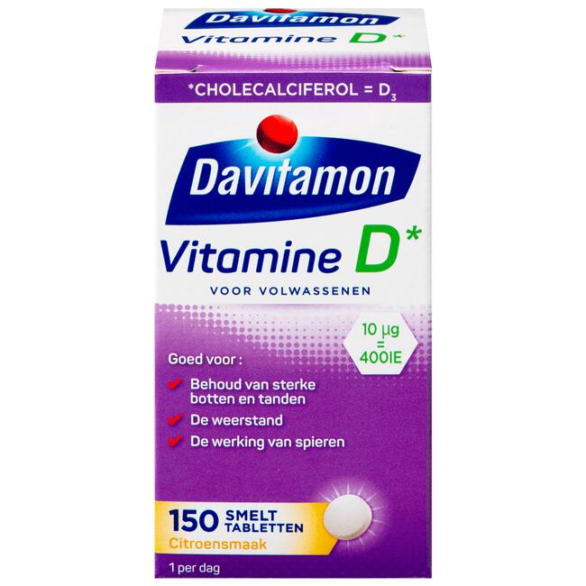 Davitamon Vitamine D Smelttabletten 150 stuks