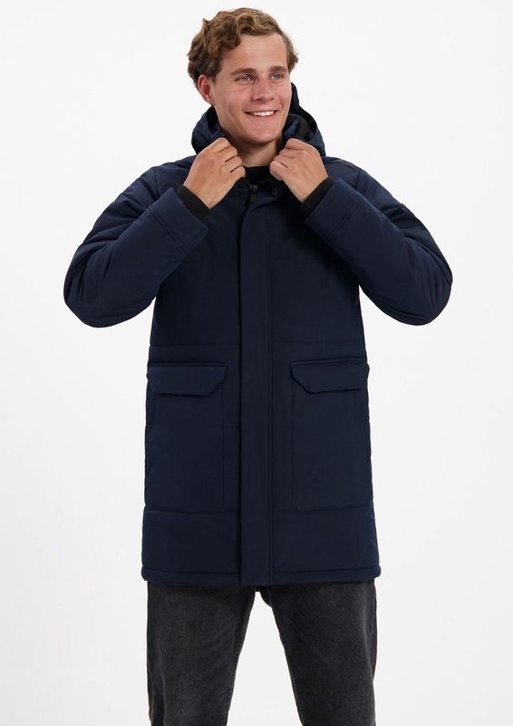 Kjelvik - Oscar - Heren Outdoorjas - Navy - Gewatteerd - Winddicht en Waterafstotend