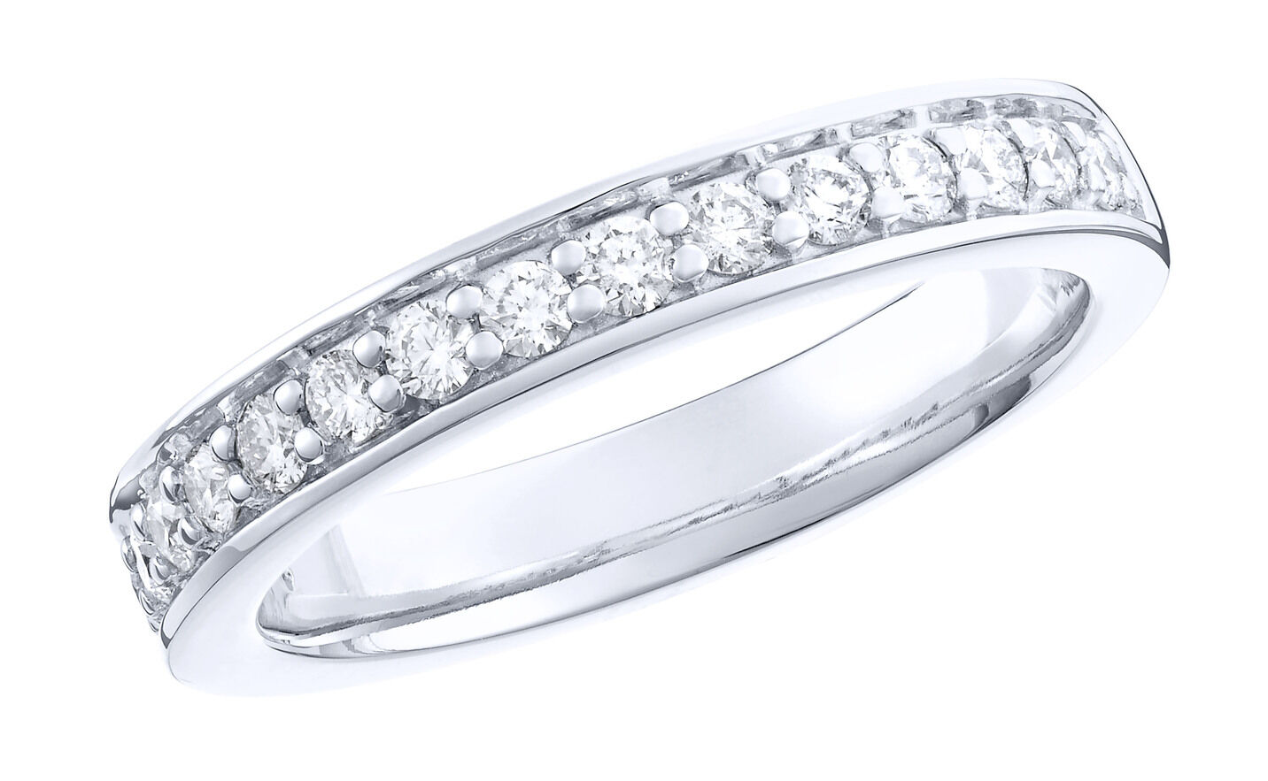 Platin Memoire-Ring mit lupenreinen Brillanten