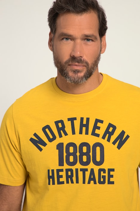 T-Shirt, Halbarm, NORTHERN Print, Wash-Out Jersey