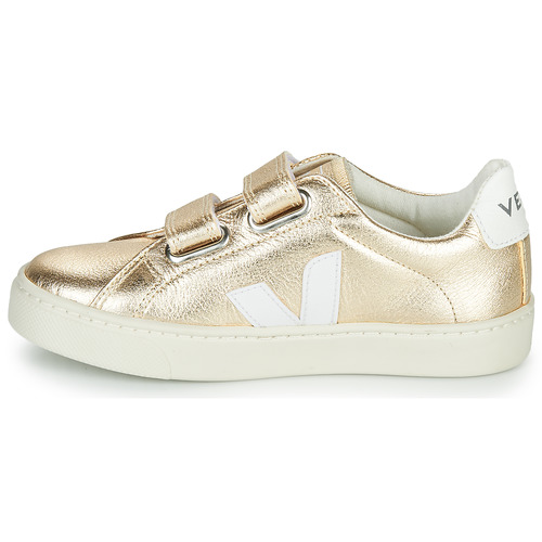 Veja - SMALL ESPLAR VELCRO - Doré / Blanc