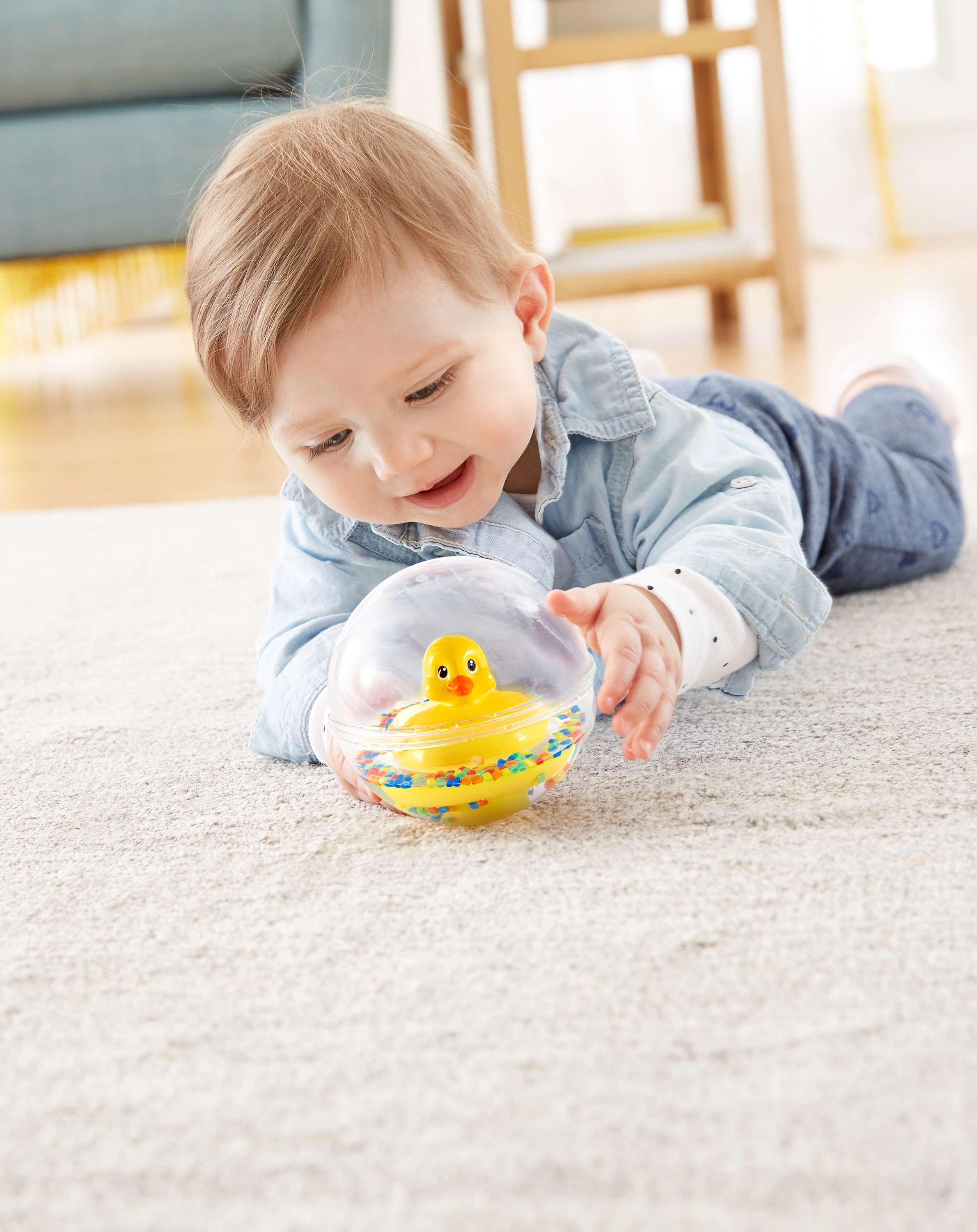 Babyspielzeug ENTCHENBALL in gelb