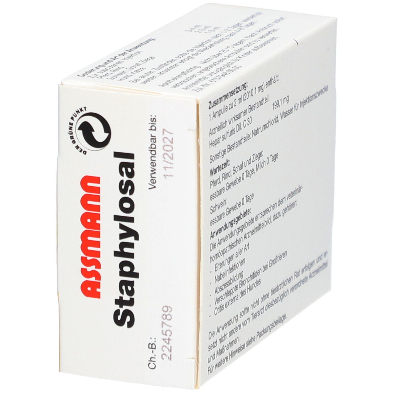STAPHYLOSAL 10 Ampullen vet.