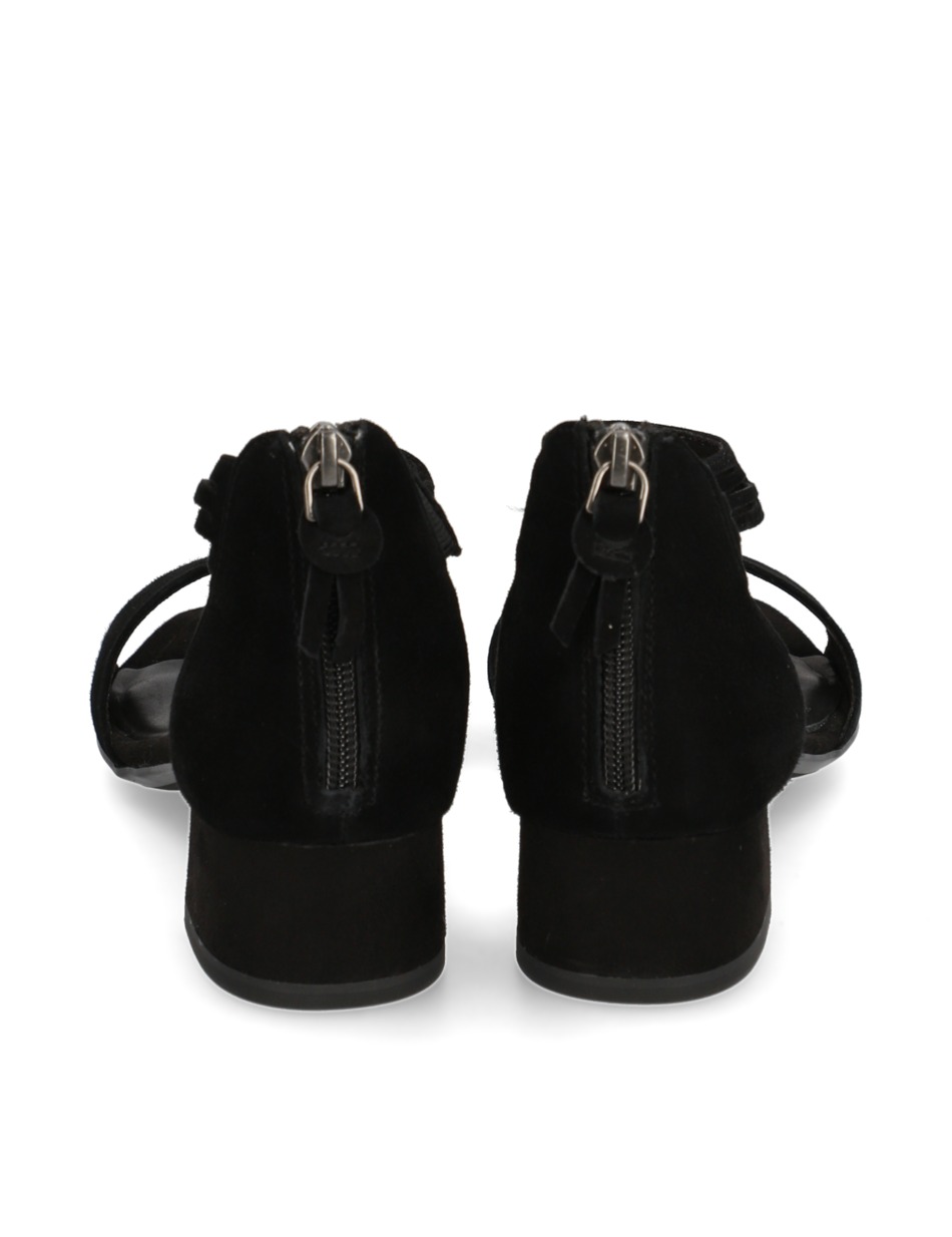 Veloursleder Sandale