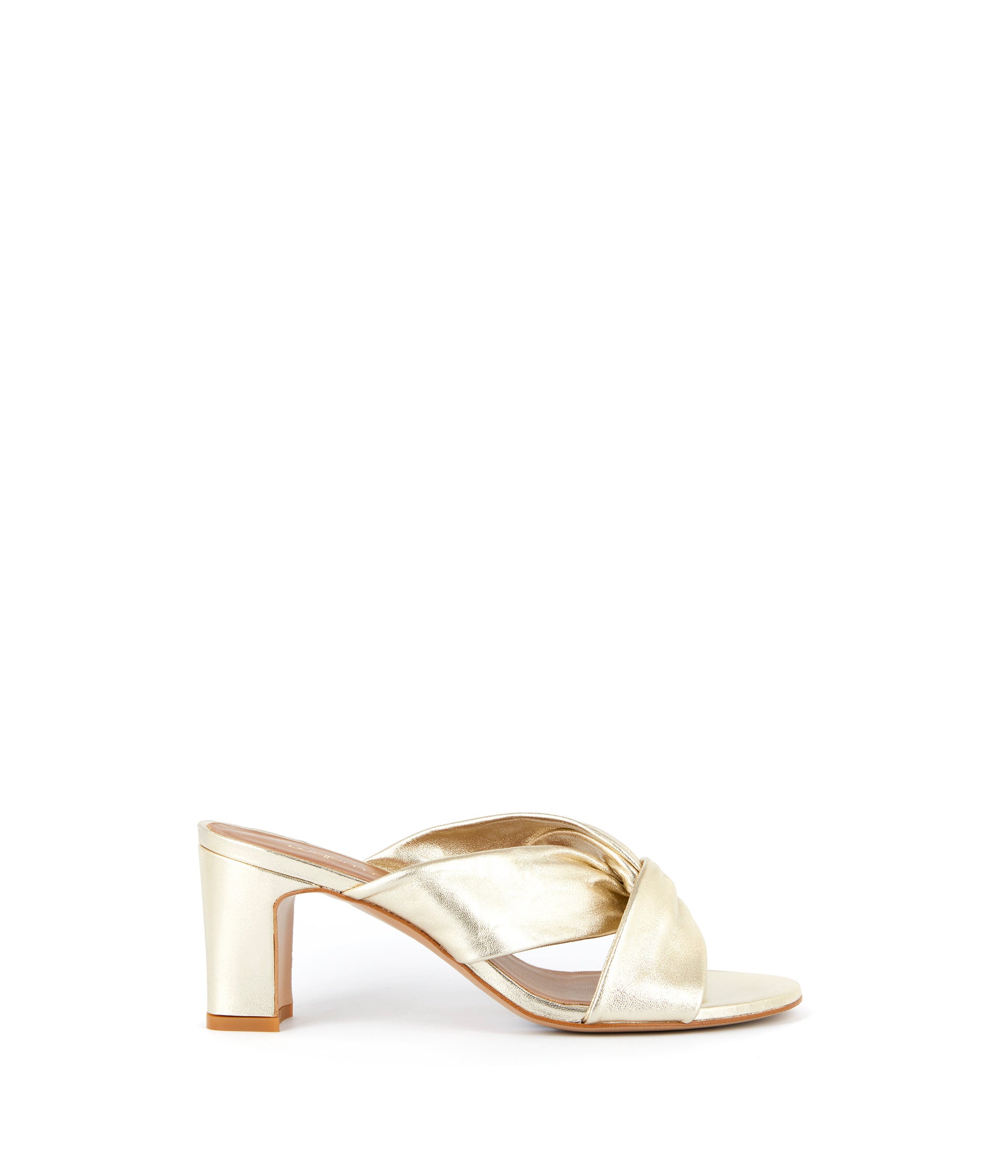 Mules dorées Malory