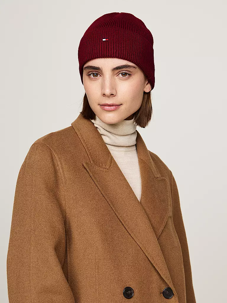 TOMMY HILFIGER Mütze - Haube rot