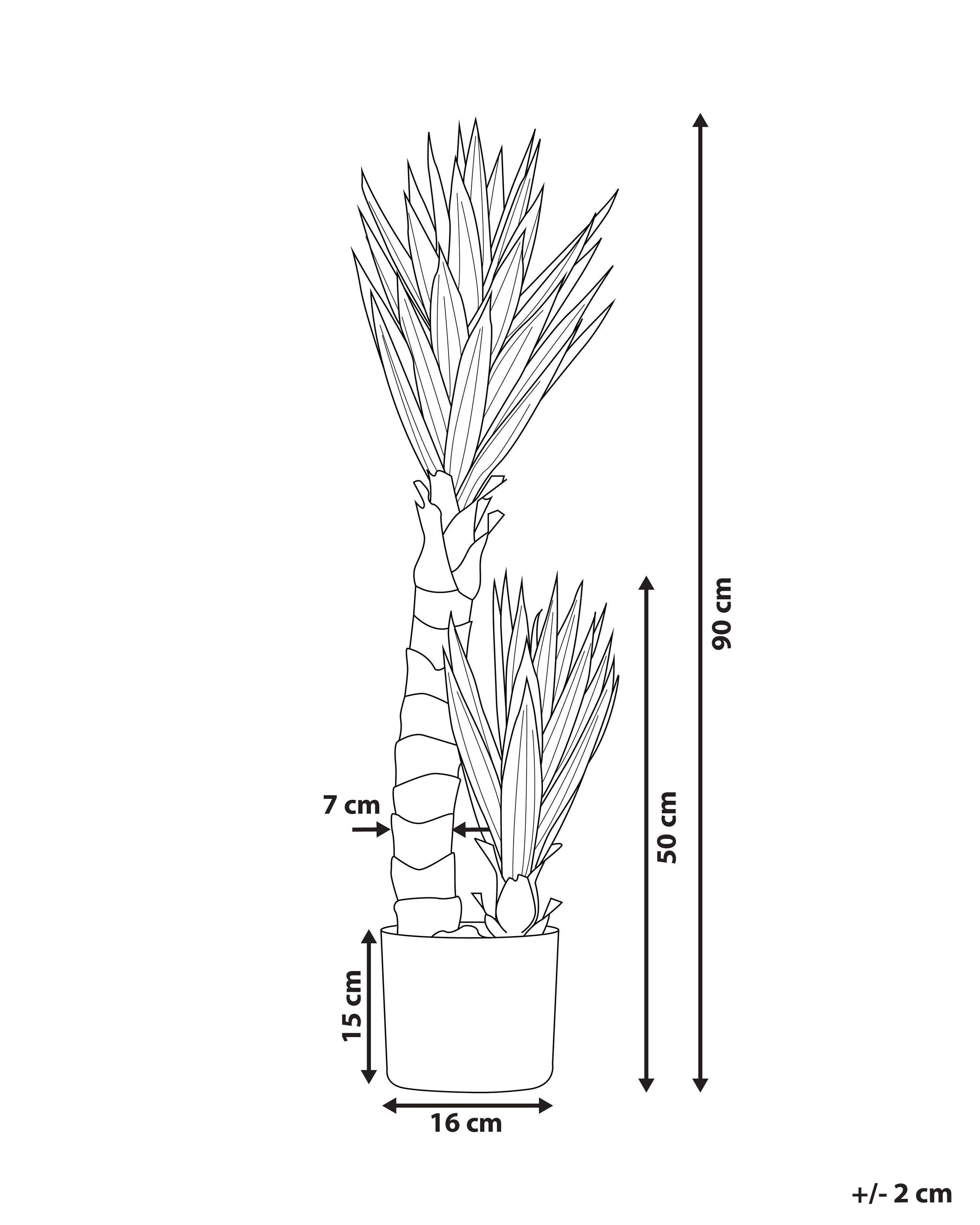 Kunstplant YUCCA 90 cm Groen