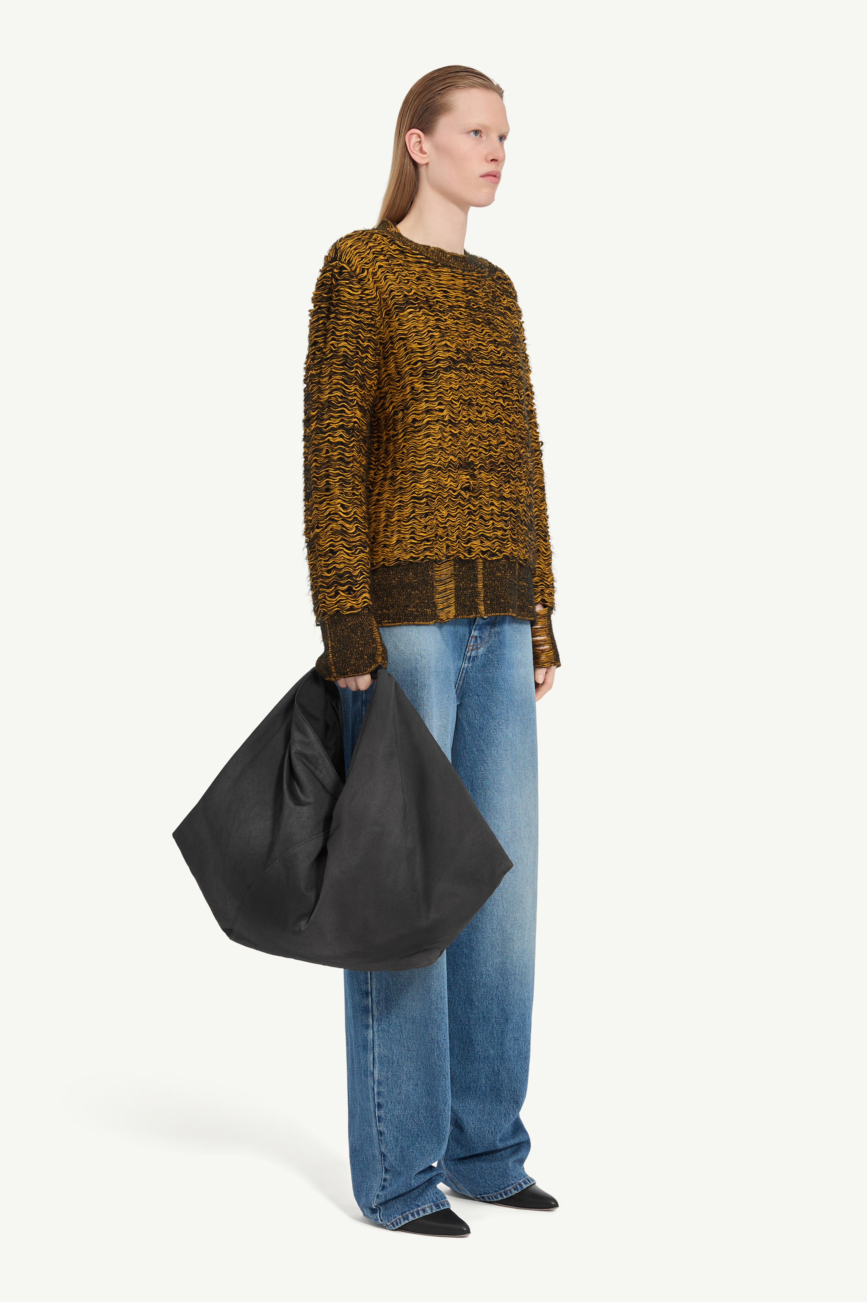 Pull en maille en mélange de laine pour homme | MM6