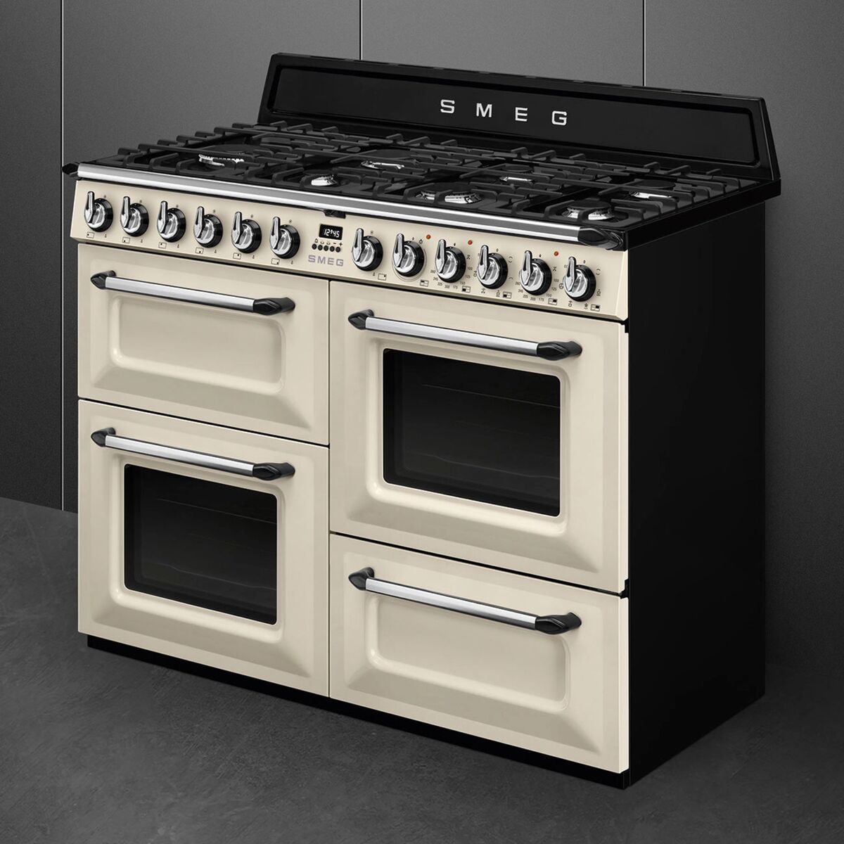 TR4110P1 Victoria gasskomfyr med 3 ovner 110 cm, creme