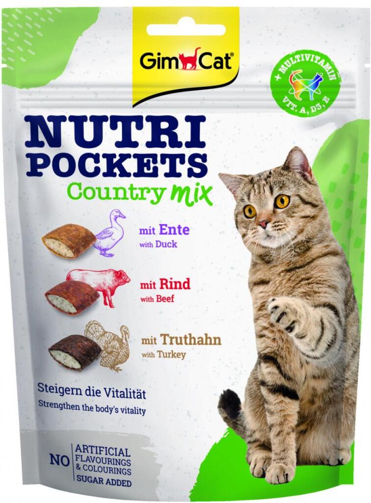 GimCat kattensnack nutri pockets country mix 150 g