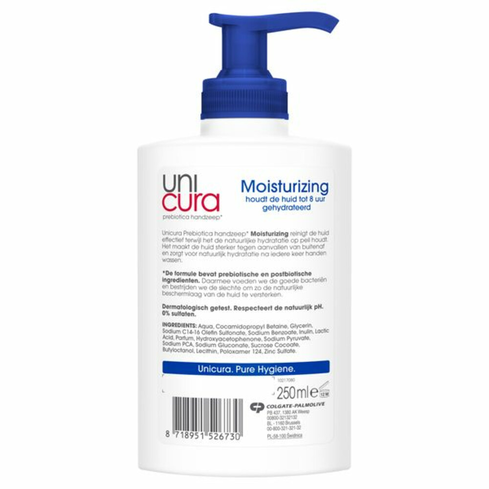 Unicura Vloeibare Handzeep Prebiotica Moisturizing250 ml