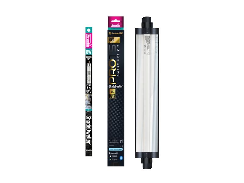 Arcadia Terrarienlampe Lumenize Pro T5 ShadeDweller 7% UVB, App-gesteuertes, intelligentes Beleuchtungssystem für Terrarien
