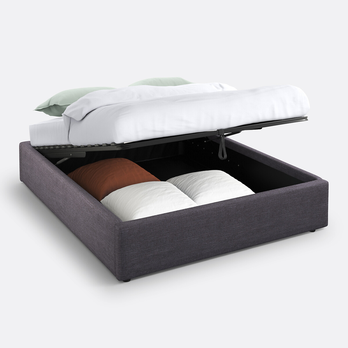 LA REDOUTE INTERIEURS<br>Cama baú com estrado de ripas rebatível, Papilla