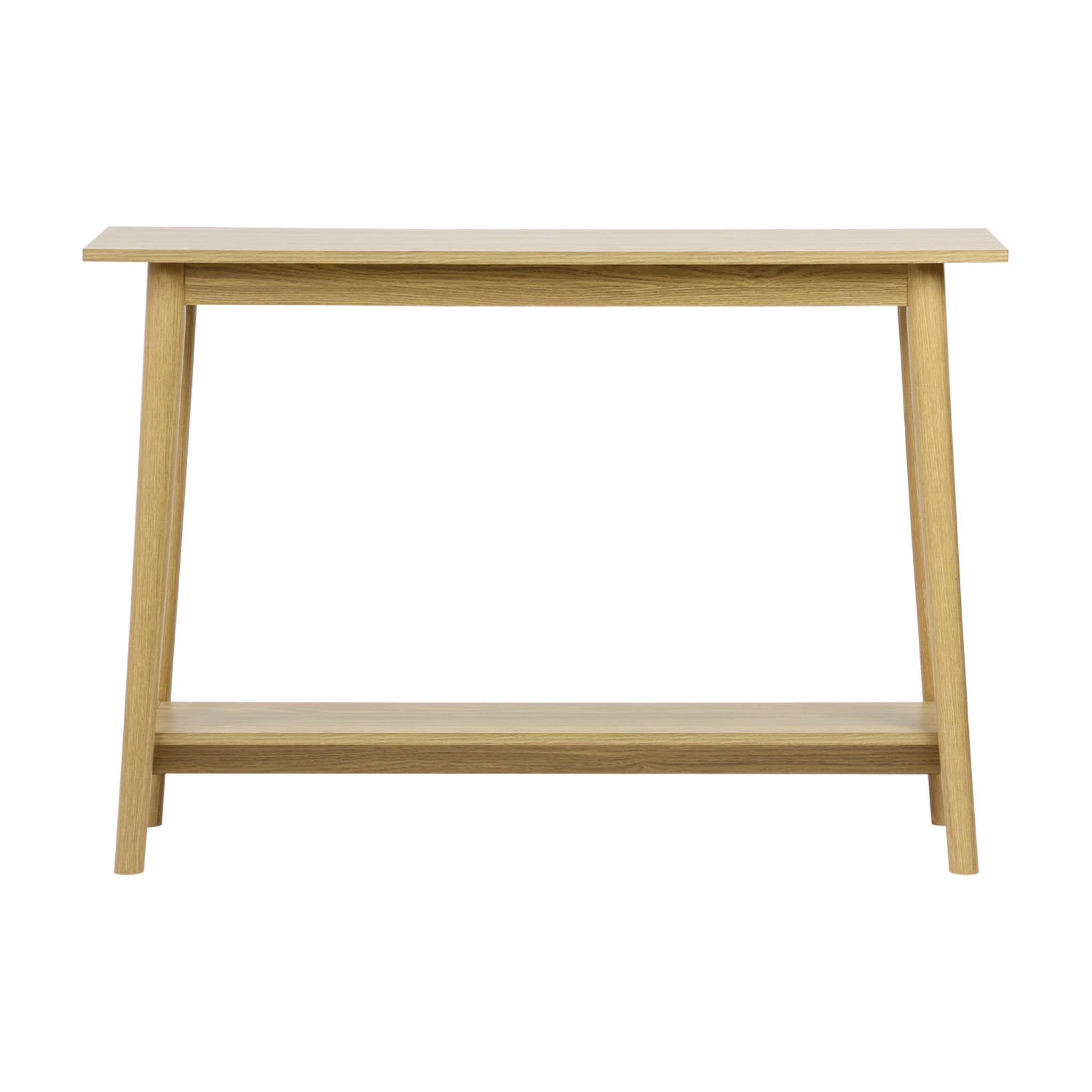sweeek - Scandinavische sidetable met walnotenhoutdecor