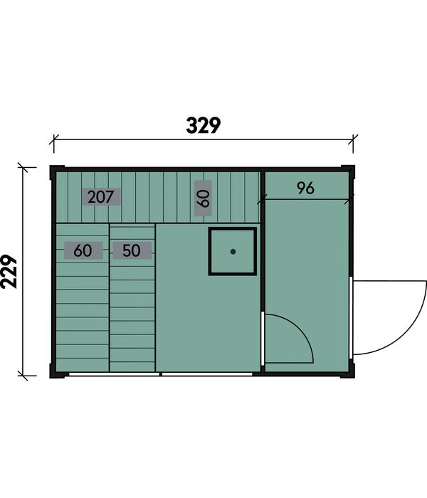 Wolff Finnhaus Sauna Paradiso 2-Raum, ca.