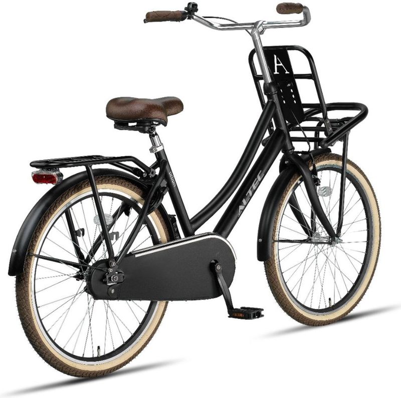 Altec Urban - 24 Inch - Meisjesfiets - Matzwart - Terugtraprem