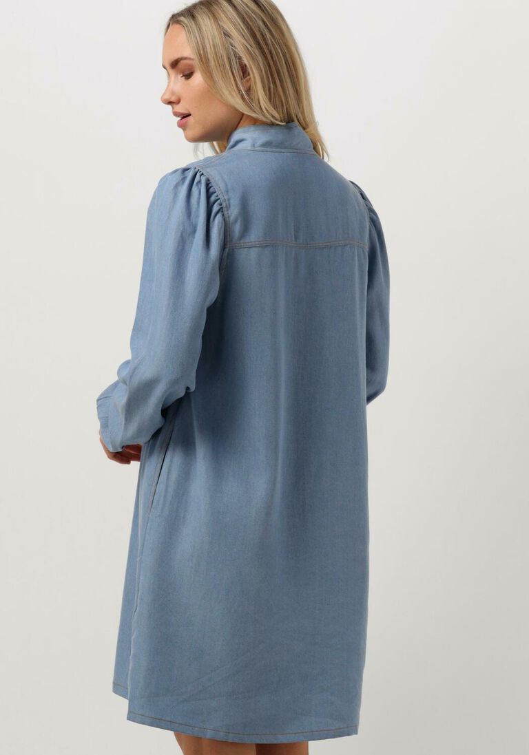 CO\\'COUTURE blauwe co'couture mini jurk titus denim bow dress
