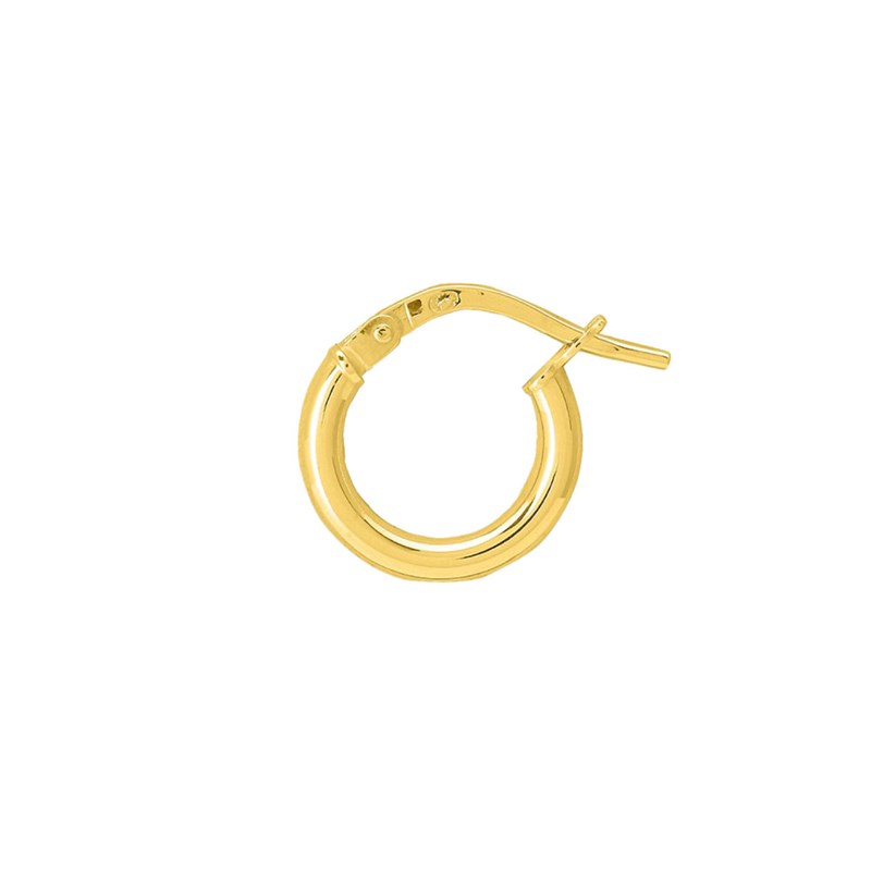 Créoles lisses Femme - Or 18 Carats - Diamètre 8mm