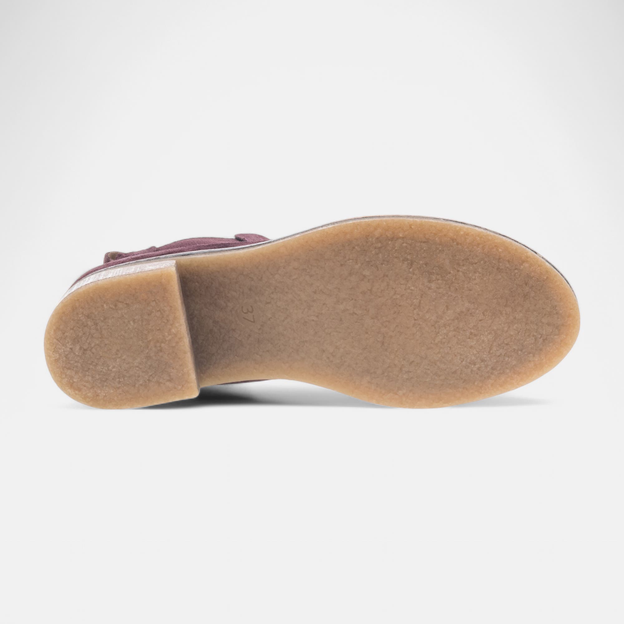 Boots à talon Femme en cuir bordeaux
