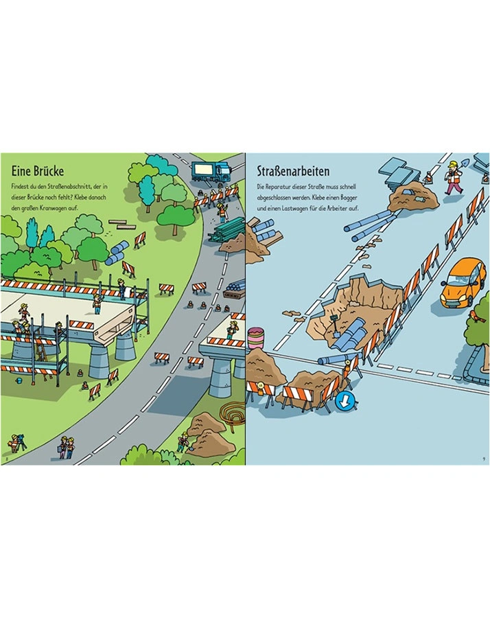 Mein erstes Stickerbuch: Auf der Baustelle