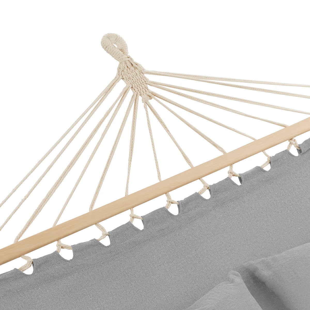 tectake Eden hangmat met spreidstokken, voor 2 personen, 230 x 145 cm