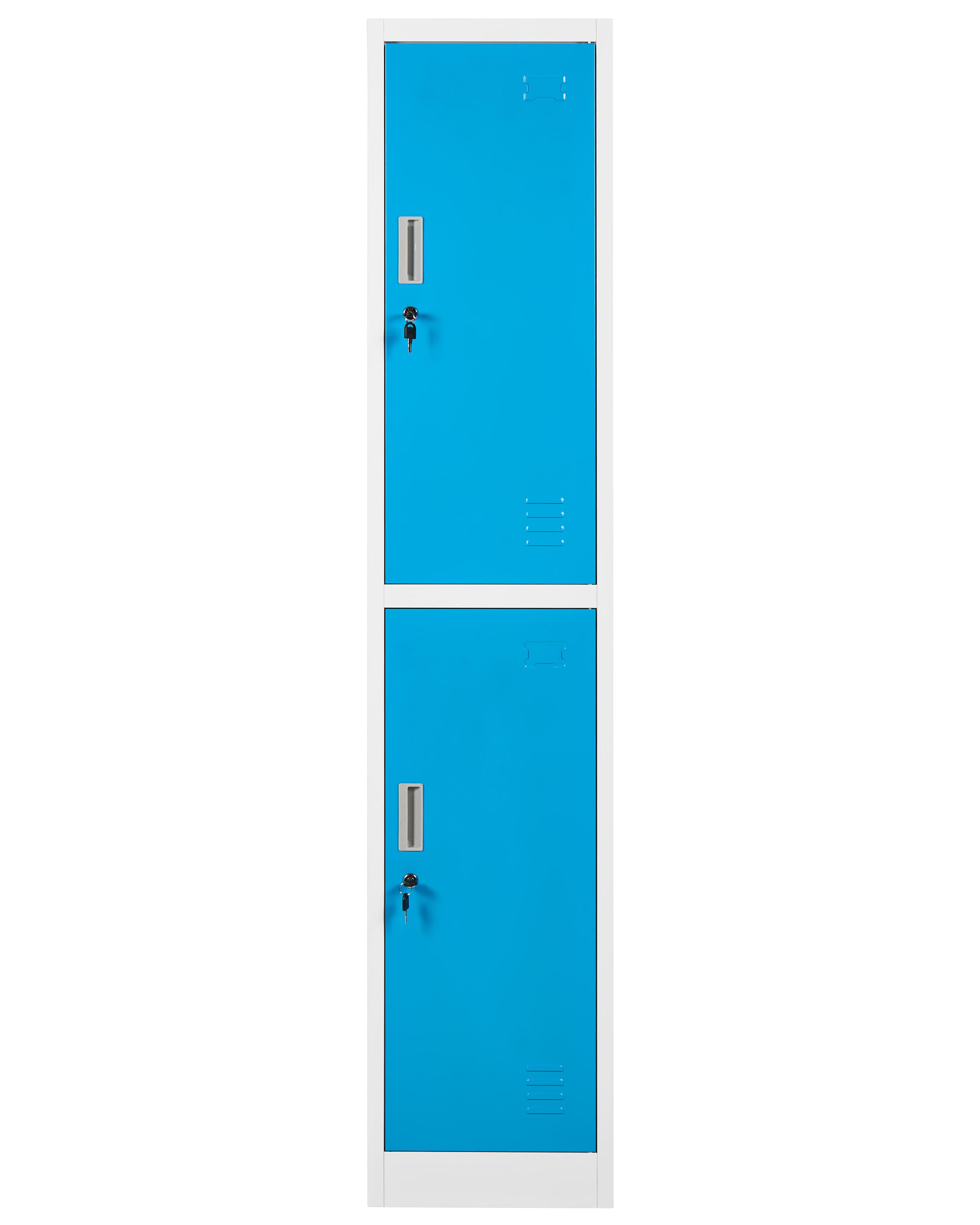 Locker met 2 niveaus ATHLETE Metaal Wit/blauw