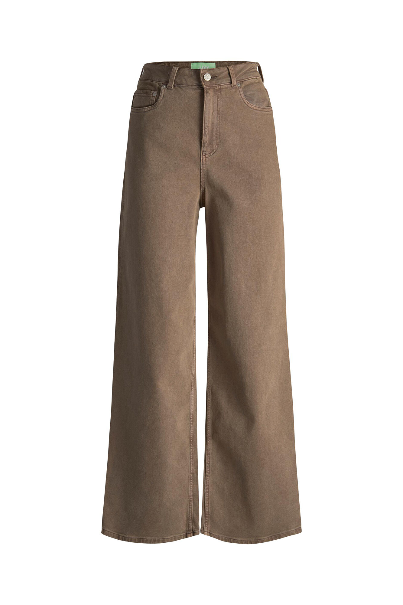 calças jeans de perna larga