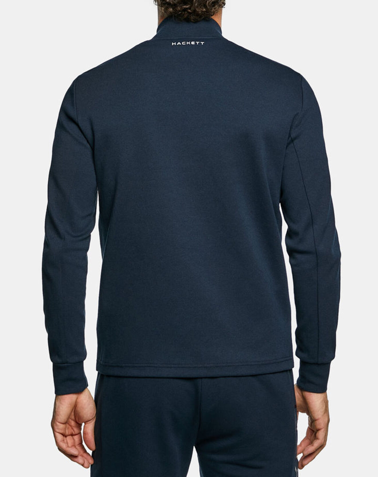 Hackett London Blouson Jersey Aston Martin Racing Hybride bleu marine