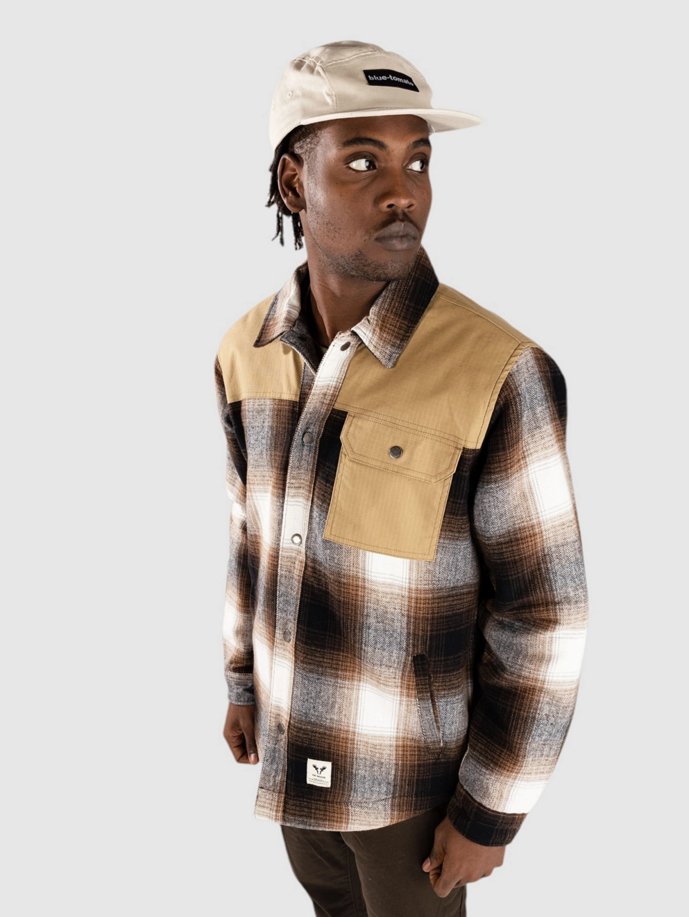 Fat Moose Adam Shirt dark brown/brown check