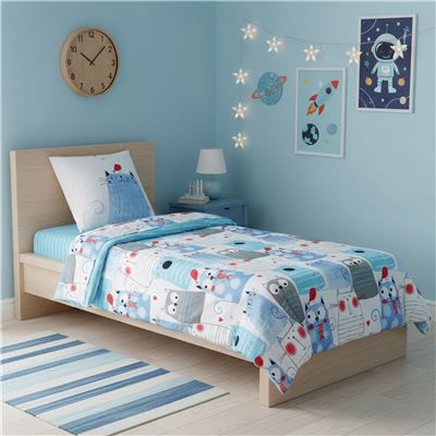 Linge de lit enfant chats - BECQUET CRÉATION