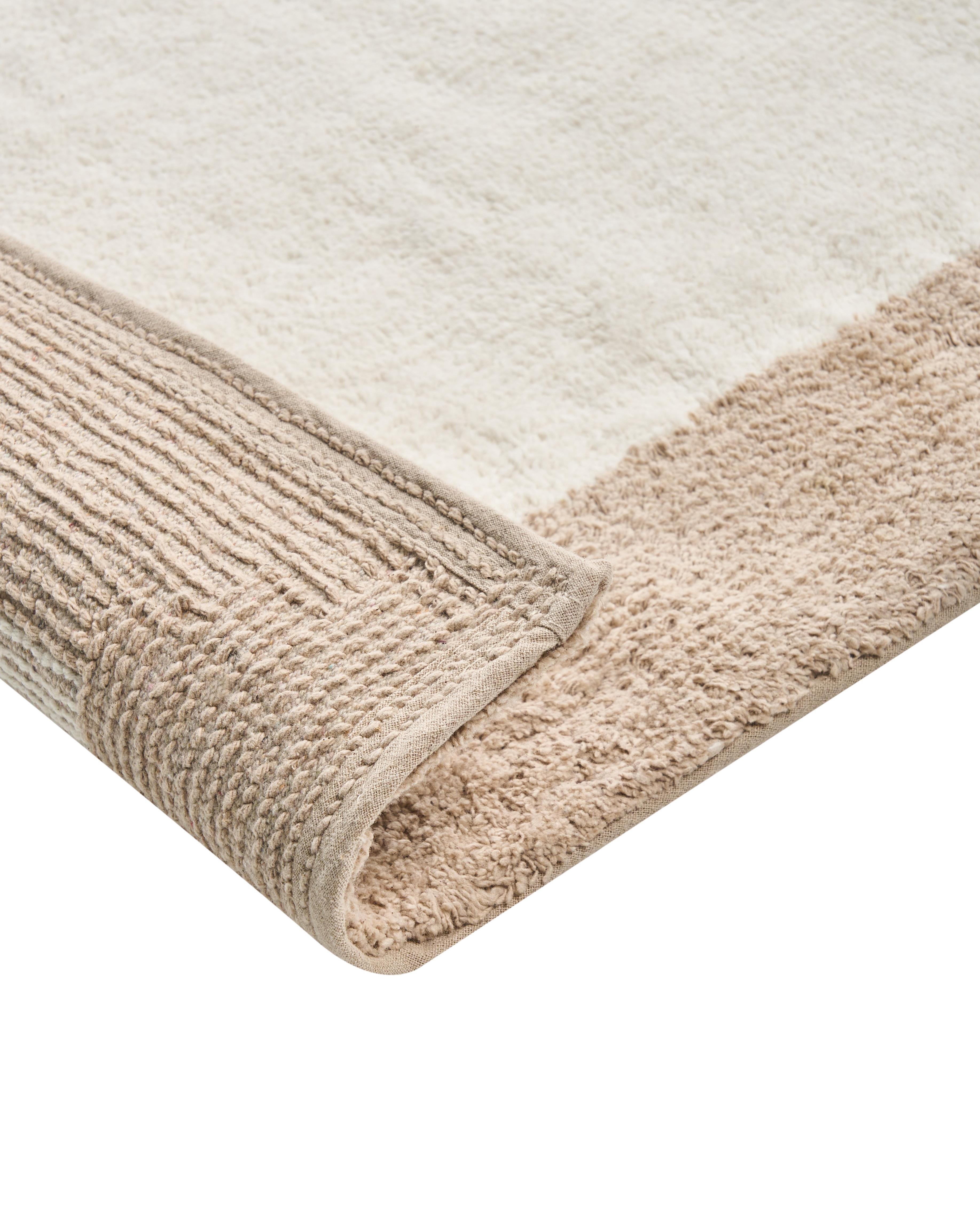 Badmat KABRI Bruin/beige 60 x 90 cm Katoen