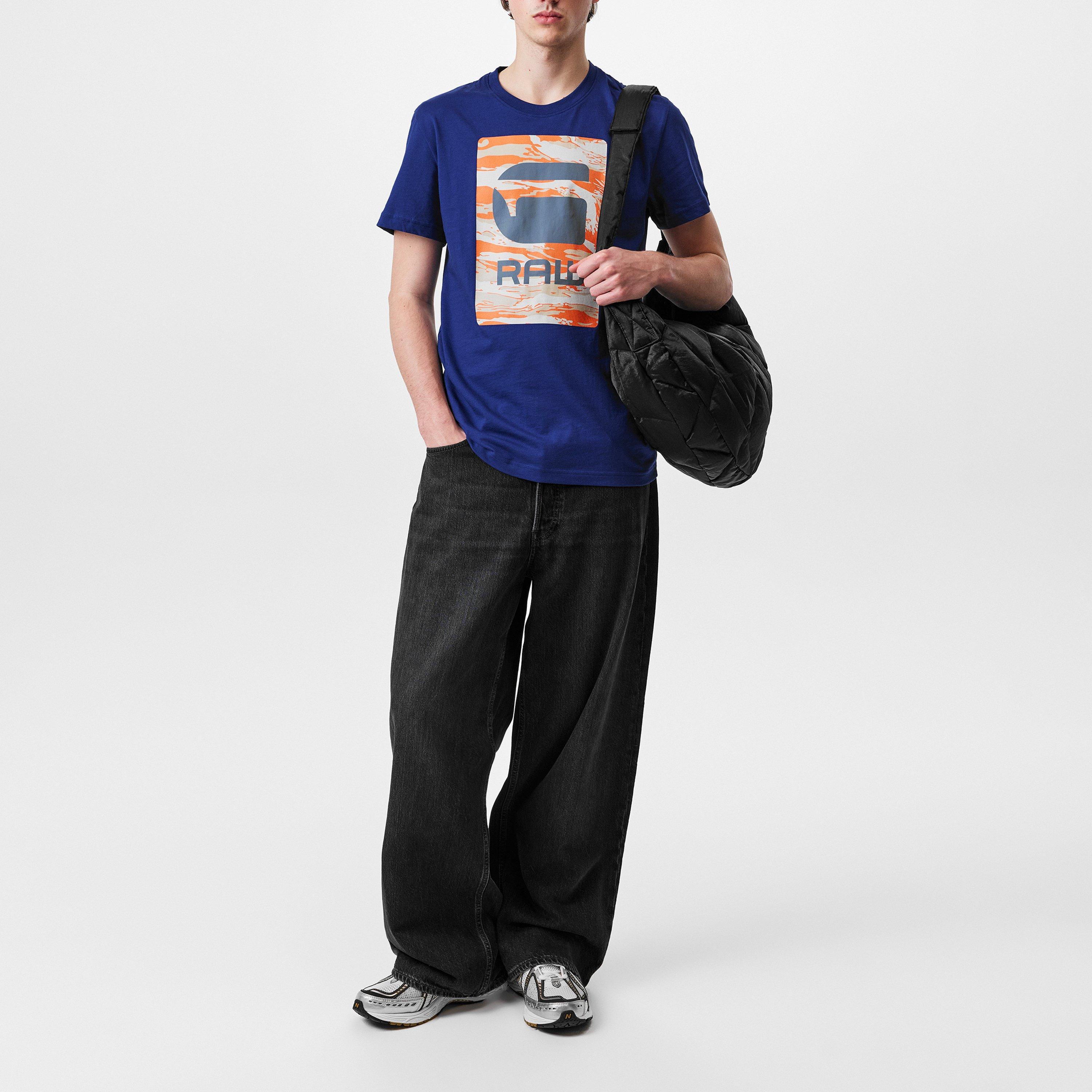 G Star Camo Box Graphic T Shirt