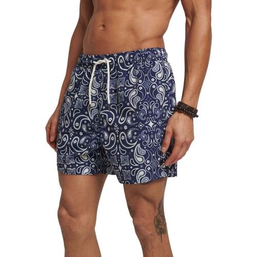 Superdry - STUDIOS SWIM SHORT Azul